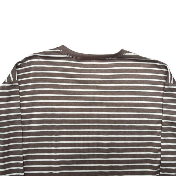 Maurices Women's Size Medium 24/7‎ Clara Striped Long Sleeve Tee - Picture 7 of 11